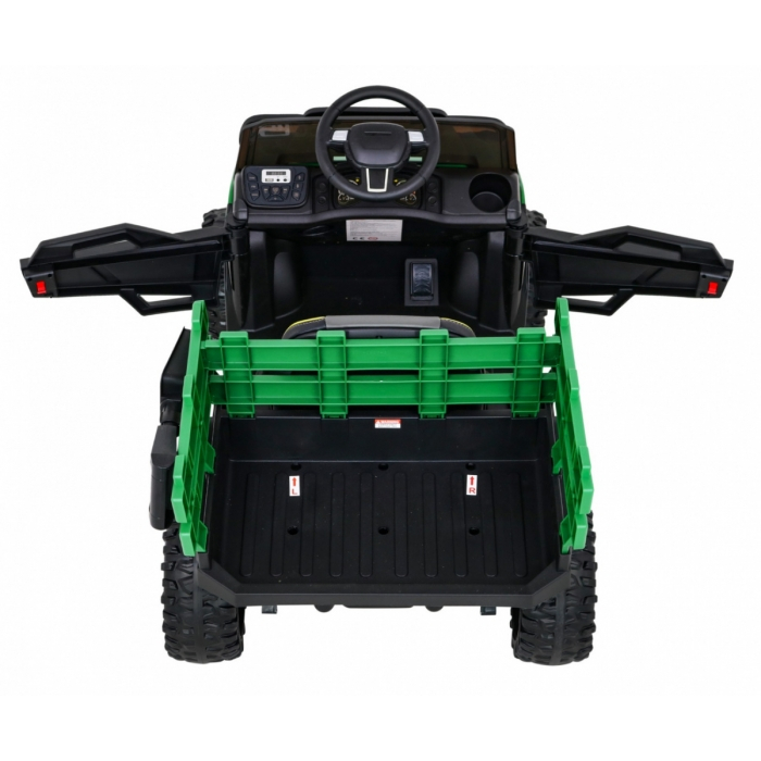 Masinuta electrica cu telecomanda FARMER PICK-UP, roti EVA, scaun tapitat, 116x66x65 cm, putere 70W - Verde [5]
