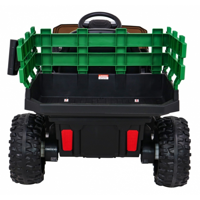 Masinuta electrica cu telecomanda FARMER PICK-UP, roti EVA, scaun tapitat, 116x66x65 cm, putere 70W - Verde [4]