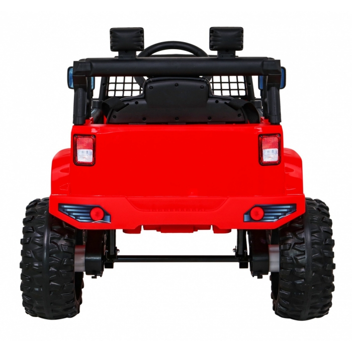 Masinuta electrica cu telecomanda JEEP DARK NIGHT, roti EVA, scaun tapitat, 100x67x59 cm, putere 70W - Rosu [9]