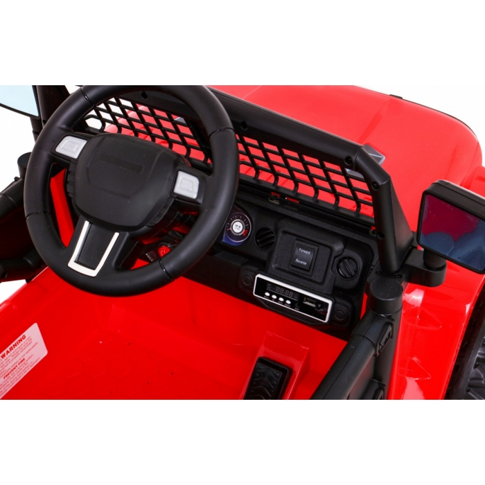 Masinuta electrica cu telecomanda JEEP DARK NIGHT, roti EVA, scaun tapitat, 100x67x59 cm, putere 70W - Rosu [12]