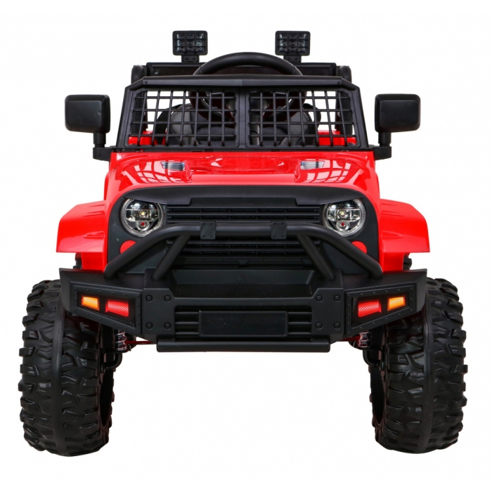 Masinuta electrica cu telecomanda JEEP DARK NIGHT, roti EVA, scaun tapitat, 100x67x59 cm, putere 70W - Rosu [6]