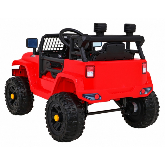 Masinuta electrica cu telecomanda JEEP DARK NIGHT, roti EVA, scaun tapitat, 100x67x59 cm, putere 70W - Rosu [8]