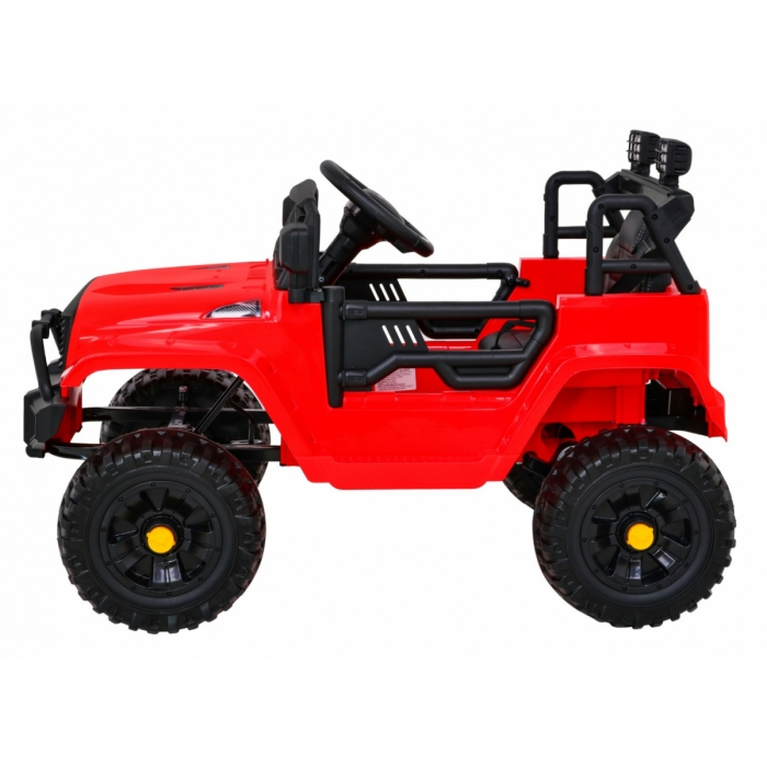 Masinuta electrica cu telecomanda JEEP DARK NIGHT, roti EVA, scaun tapitat, 100x67x59 cm, putere 70W - Rosu [7]