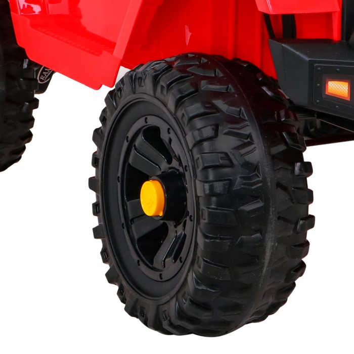 Masinuta electrica cu telecomanda JEEP DARK NIGHT, roti EVA, scaun tapitat, 100x67x59 cm, putere 70W - Rosu [4]