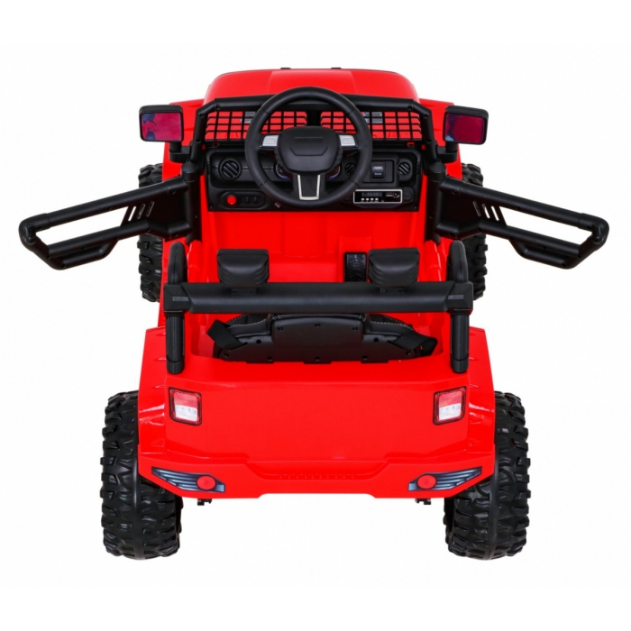 Masinuta electrica cu telecomanda JEEP DARK NIGHT, roti EVA, scaun tapitat, 100x67x59 cm, putere 70W - Rosu [10]
