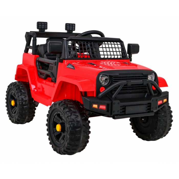 Masinuta electrica cu telecomanda JEEP DARK NIGHT, roti EVA, scaun tapitat, 100x67x59 cm, putere 70W - Rosu [13]