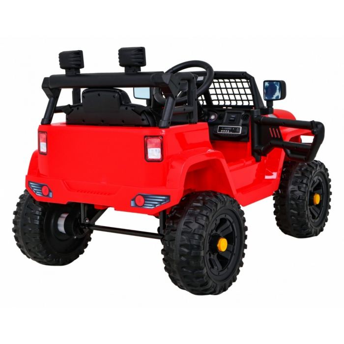 Masinuta electrica cu telecomanda JEEP DARK NIGHT, roti EVA, scaun tapitat, 100x67x59 cm, putere 70W - Rosu [11]