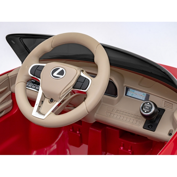 Masinuta electrica cu telecomanda LEXUS LC500, roti EVA, scaun tapitat, 108x60x43 cm, putere 70W - Rosu [21]