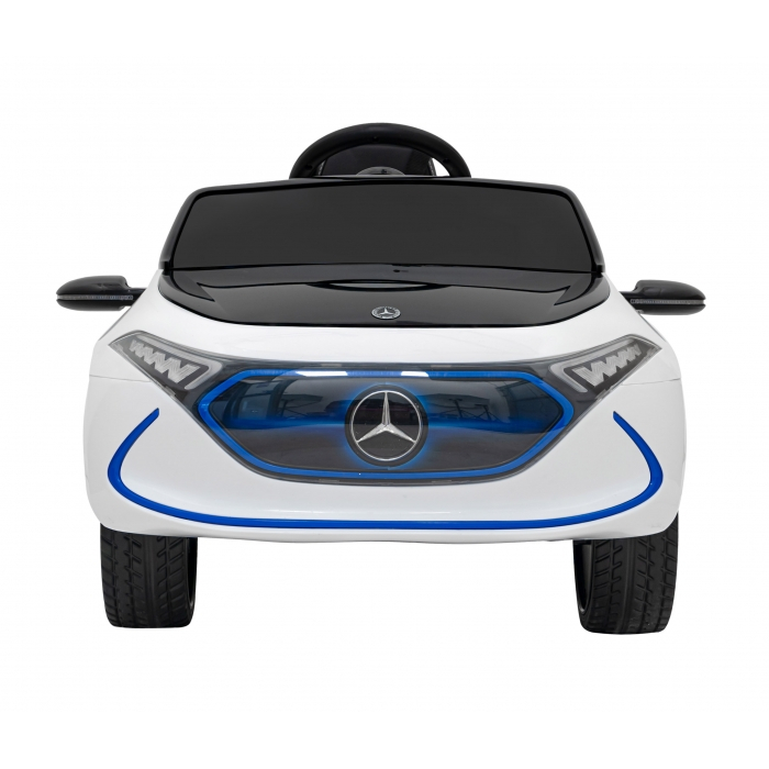 Masinuta electrica cu telecomanda MERCEDES BENZ AMG EQA, roti EVA, scaun tapitat, 101x69x53 cm, putere 70W - Alb [19]