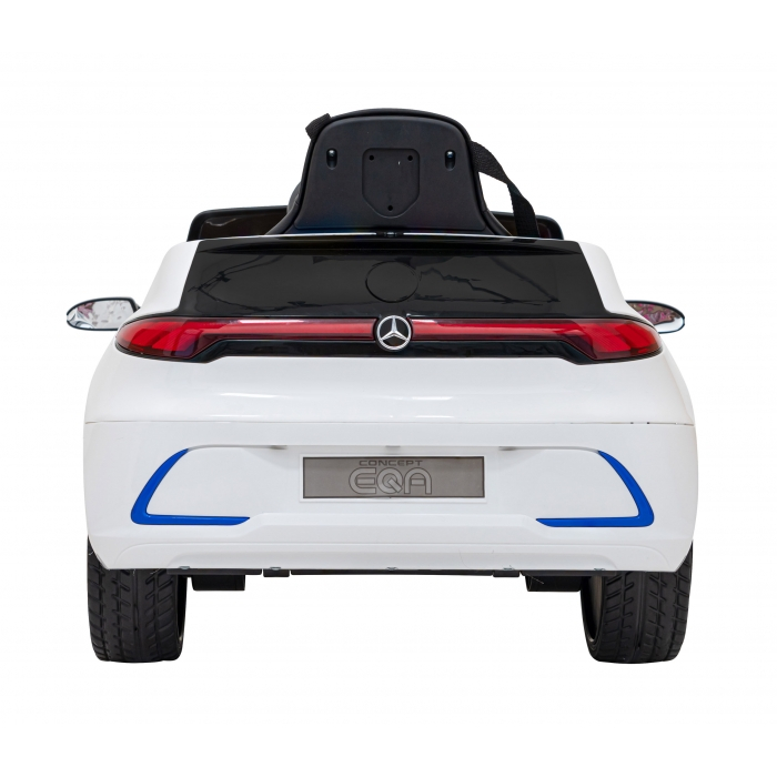 Masinuta electrica cu telecomanda MERCEDES BENZ AMG EQA, roti EVA, scaun tapitat, 101x69x53 cm, putere 70W - Alb [15]
