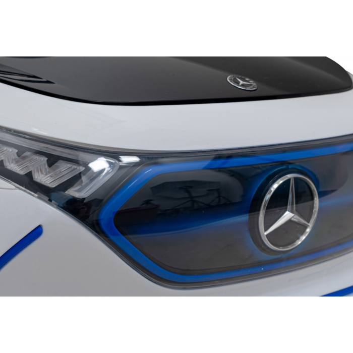 Masinuta electrica cu telecomanda MERCEDES BENZ AMG EQA, roti EVA, scaun tapitat, 101x69x53 cm, putere 70W - Alb [5]