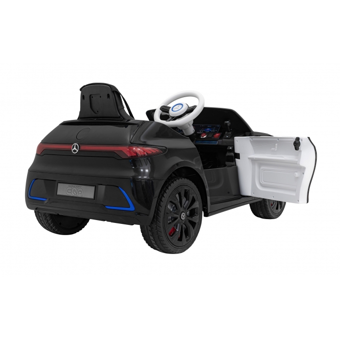 Masinuta electrica cu telecomanda MERCEDES BENZ AMG EQA, roti EVA, scaun tapitat, 101x69x53 cm, putere 70W - Negru [12]