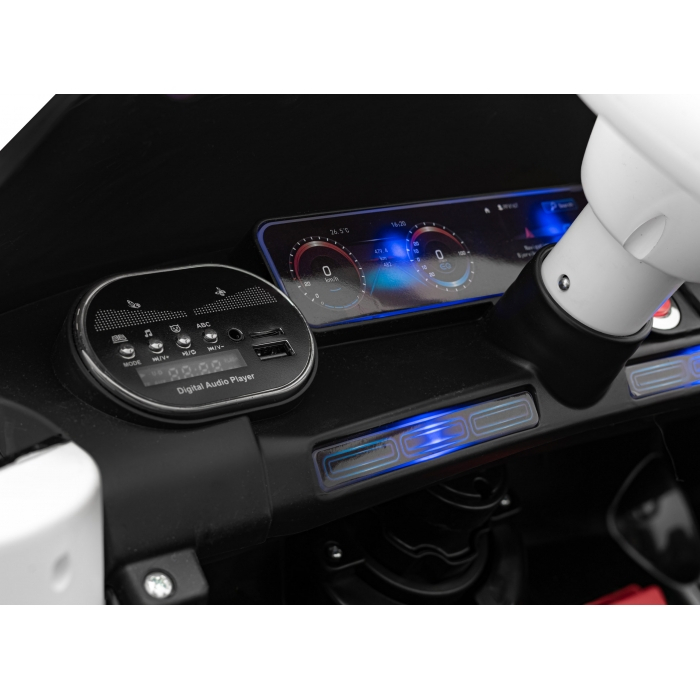 Masinuta electrica cu telecomanda MERCEDES BENZ AMG EQA, roti EVA, scaun tapitat, 101x69x53 cm, putere 70W - Negru [10]
