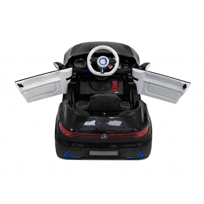 Masinuta electrica cu telecomanda MERCEDES BENZ AMG EQA, roti EVA, scaun tapitat, 101x69x53 cm, putere 70W - Negru [8]
