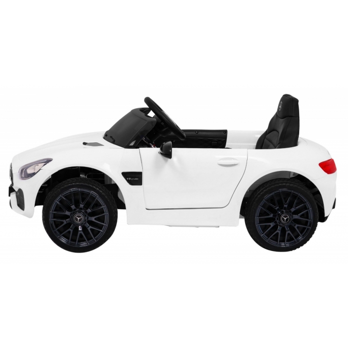 Masinuta electrica cu telecomanda MERCEDES BENZ GT, roti EVA, scaun tapitat, 108x68x48 cm, putere 70W - Alb [4]