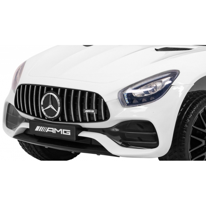 Masinuta electrica cu telecomanda MERCEDES BENZ GT, roti EVA, scaun tapitat, 108x68x48 cm, putere 70W - Alb [11]