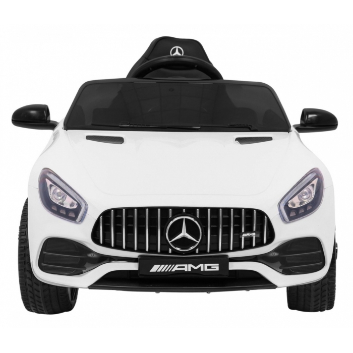 Masinuta electrica cu telecomanda MERCEDES BENZ GT, roti EVA, scaun tapitat, 108x68x48 cm, putere 70W - Alb [3]