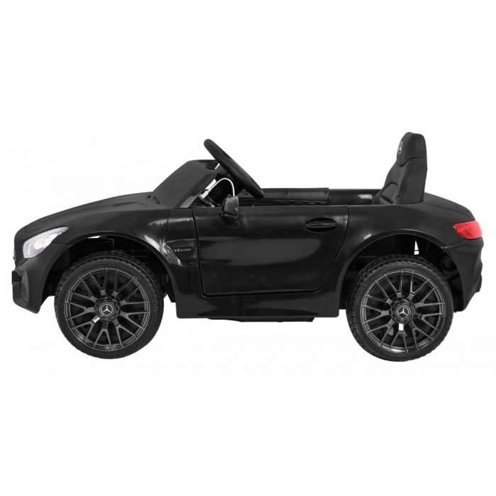 Masinuta electrica cu telecomanda MERCEDES BENZ GT, roti EVA, scaun tapitat, 108x68x48 cm, putere 70W - Negru [4]
