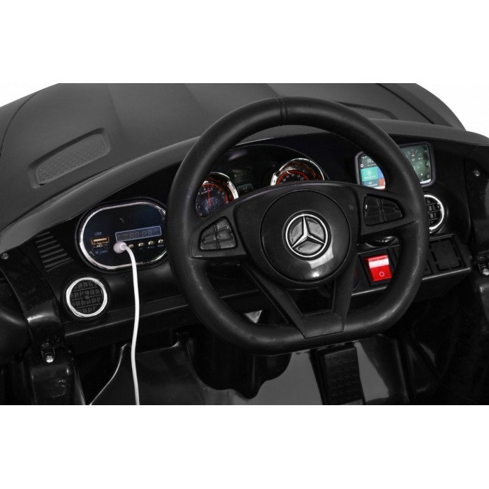Masinuta electrica cu telecomanda MERCEDES BENZ GT, roti EVA, scaun tapitat, 108x68x48 cm, putere 70W - Negru [7]