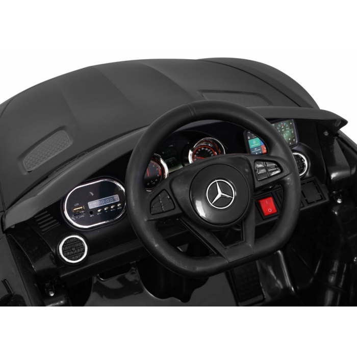 Masinuta electrica cu telecomanda MERCEDES BENZ GT, roti EVA, scaun tapitat, 108x68x48 cm, putere 70W - Negru [6]