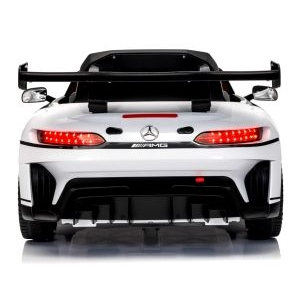 Masinuta electrica cu telecomanda MERCEDES GT3 EVO, 114x69x45 cm, varsta 1-5 ani, roti EVA, scaun din piele ECO, putere 90W - Alb [5]