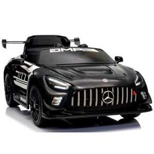 Masinuta electrica cu telecomanda MERCEDES GT3 EVO, 114x69x45 cm, varsta 1-5 ani, roti EVA, scaun din piele ECO, putere 90W - Negru [3]