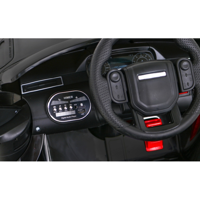 Masinuta electrica cu telecomanda RANGE ROVER VELAR, roti EVA, scaun tapitat, 107x64x49 cm, putere 70W - Negru [8]