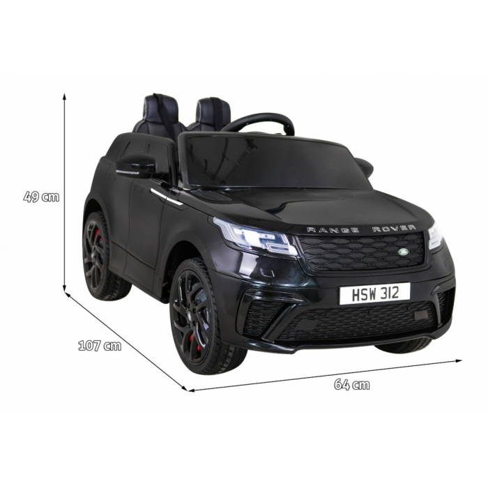 Masinuta electrica cu telecomanda RANGE ROVER VELAR, roti EVA, scaun tapitat, 107x64x49 cm, putere 70W - Negru [3]