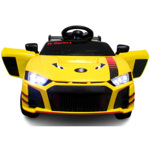 Masinuta electrica cu telecomanda si functie de balansare Cabrio A1 R-Sport - Galben (varsta 1-4 ani) [2]