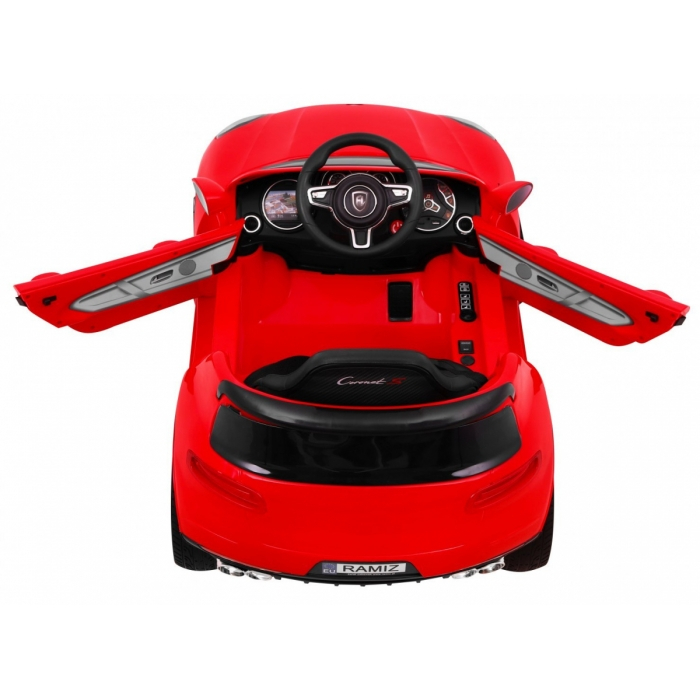 Masinuta electrica cu telecomanda TURBO-S, roti EVA, scaun din plastic, 101x63x51, putere 60W - Rosu [7]