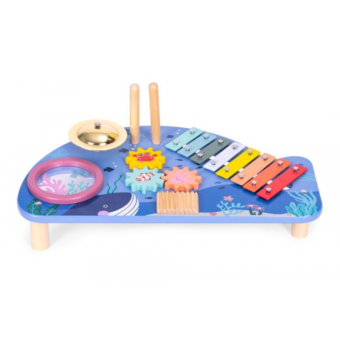 Masuta din lemn cu instrumente muzicale Ecotoys TL204013 [8]