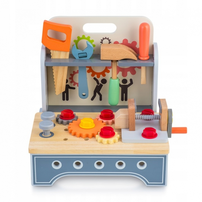 Mini atelier de lucru din lemn cu accesorii incluse, 30 x 25 x 30 cm, Ricokids RK-877 [2]