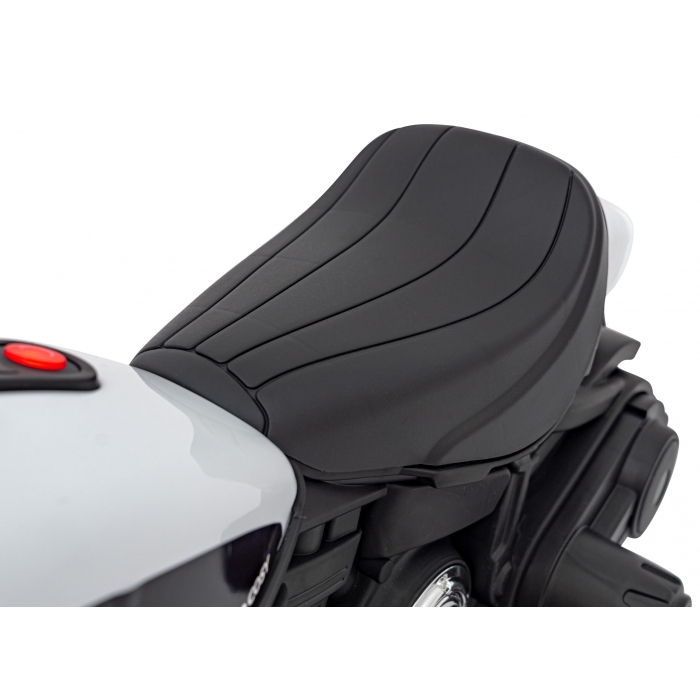 Motocicleta electrica CHOPPER FASTER AHL008, roti si scaun din plastic, 78x30x55 cm, putere 20W - Alb [7]