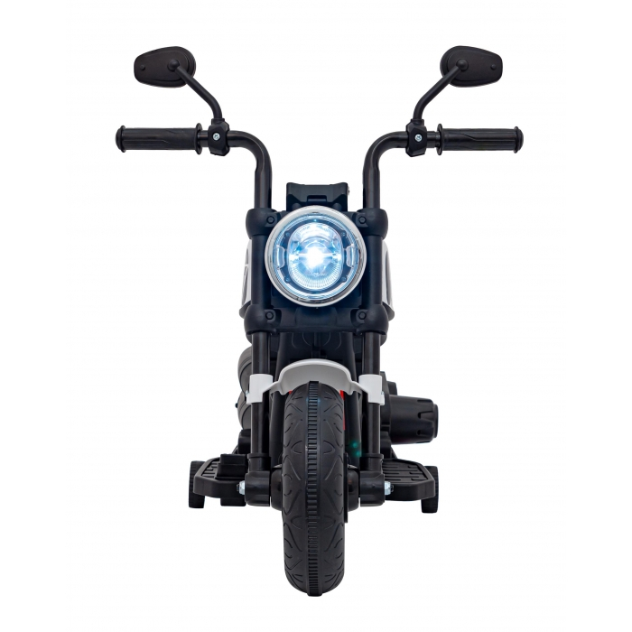 Motocicleta electrica CHOPPER FASTER AHL008, roti si scaun din plastic, 78x30x55 cm, putere 20W - Alb [17]