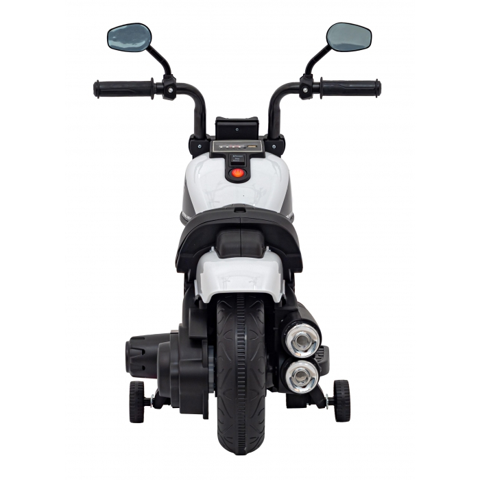 Motocicleta electrica CHOPPER FASTER AHL008, roti si scaun din plastic, 78x30x55 cm, putere 20W - Alb [13]