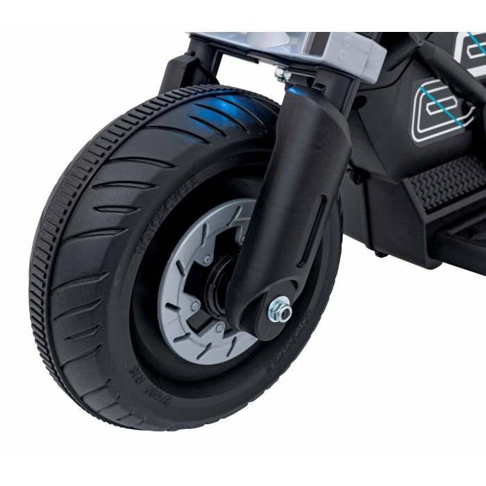 Motocicleta electrica Future QLS-805, roti din plastic + 2 roti ajutatoare, 88x46x56 cm, putere 25W - Alb [10]