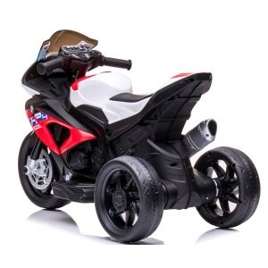Motocicleta electrica pentru copii BMW HP4, 84x55x42 cm, varsta 2-5 ani, roti si scaun din plastic, putere 60W - Rosu [2]