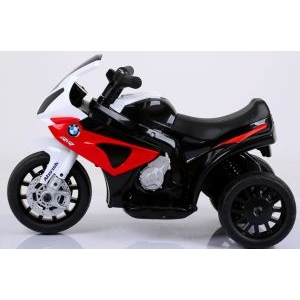 Motocicleta electrica pentru copii BMW S1000RR, 69x44x36.5 cm, varsta 1.5-4 ani, roti si scaun din plastic, putere 25W - Rosu [2]