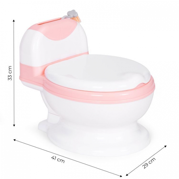 Olita pentru copii, insertie detasabila, perie inclusa Ecotoys HA-P05 - Roz [8]