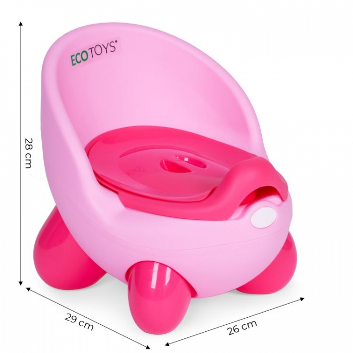 Olita pentru copii, insertie detasabila, picioare antiderapante Ecotoys PP112 - Roz [9]