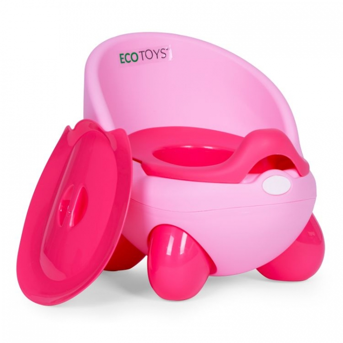 Olita pentru copii, insertie detasabila, picioare antiderapante Ecotoys PP112 - Roz [5]