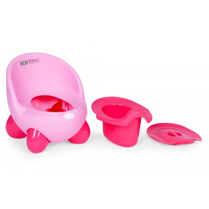 Olita pentru copii, insertie detasabila, picioare antiderapante Ecotoys PP112 - Roz [8]