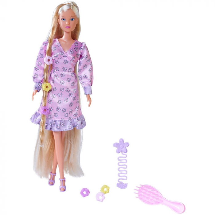 Papusa Simba Steffi Love Flower Hair 29 cm cu accesorii [2]