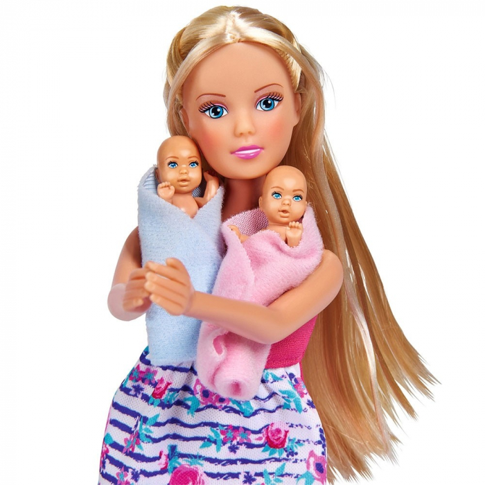 Papusa Simba Steffi Love Welcome Twins 29 cm cu accesorii [2]