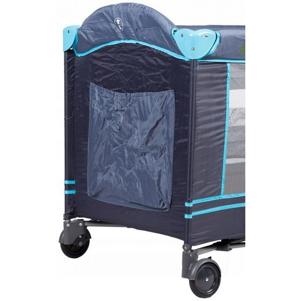 Patut pliabil cu 2 nivele Ecotoys - Bleumarin [4]
