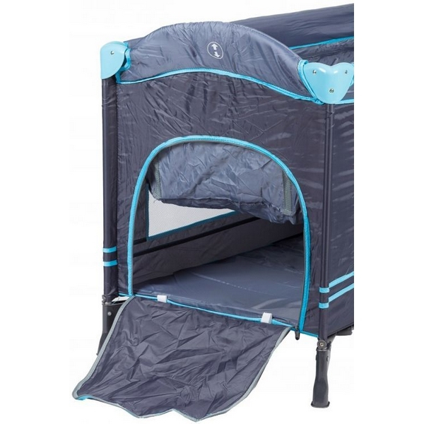Patut pliabil cu 2 nivele Ecotoys - Bleumarin [5]