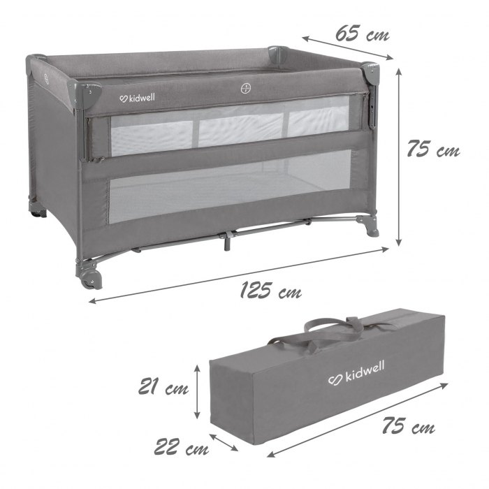 Patut pliabil Kidwell BLISSY LIFT - Gray [13]