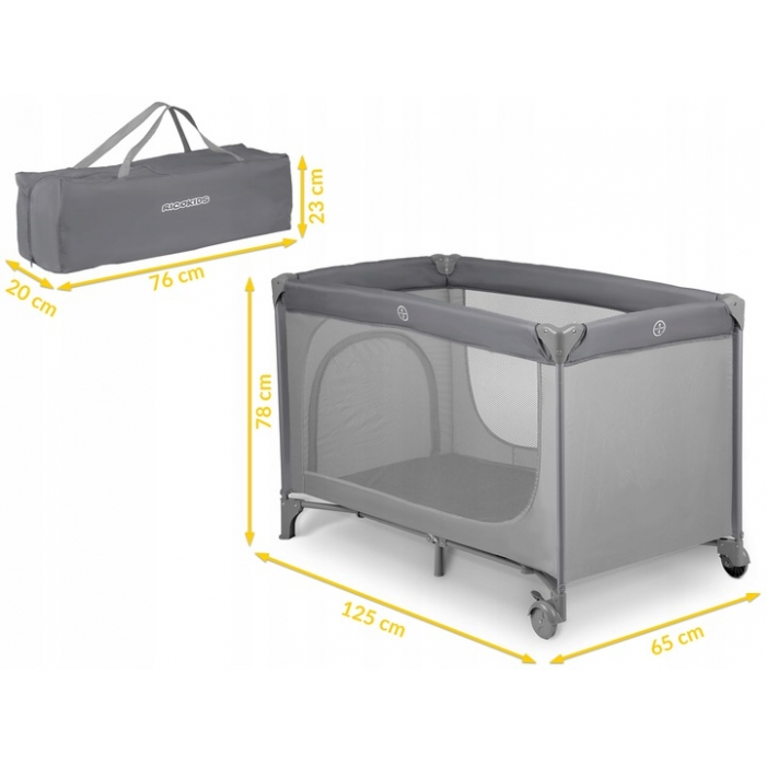 Patut pliabil Ricokids RK-240 Gri [6]