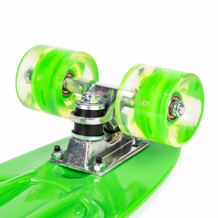 Penny board pentru copii cu lumini LED - Verde [6]