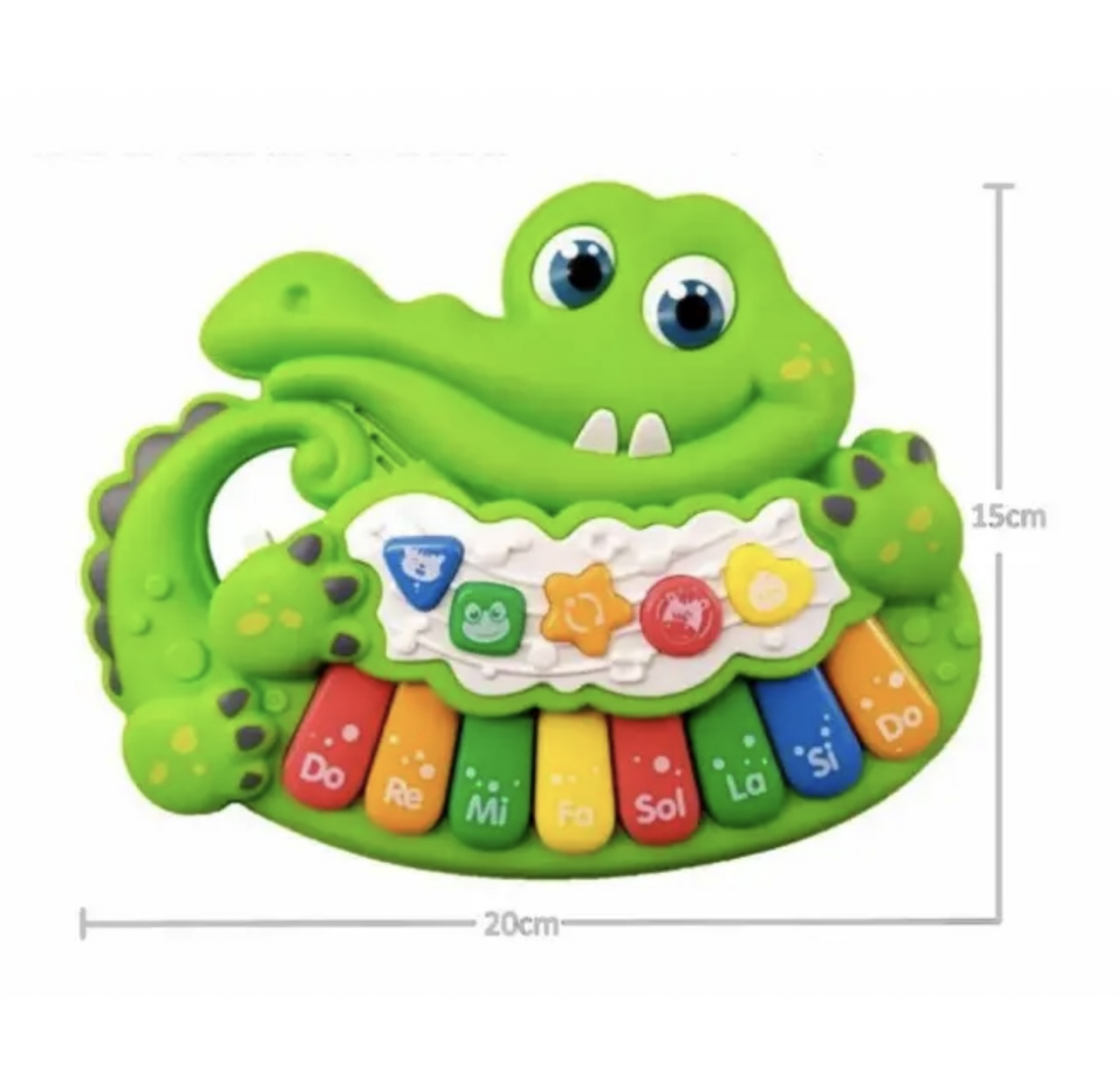Pian de jucarie bebe cu lumini si muzica Crocodil [4]